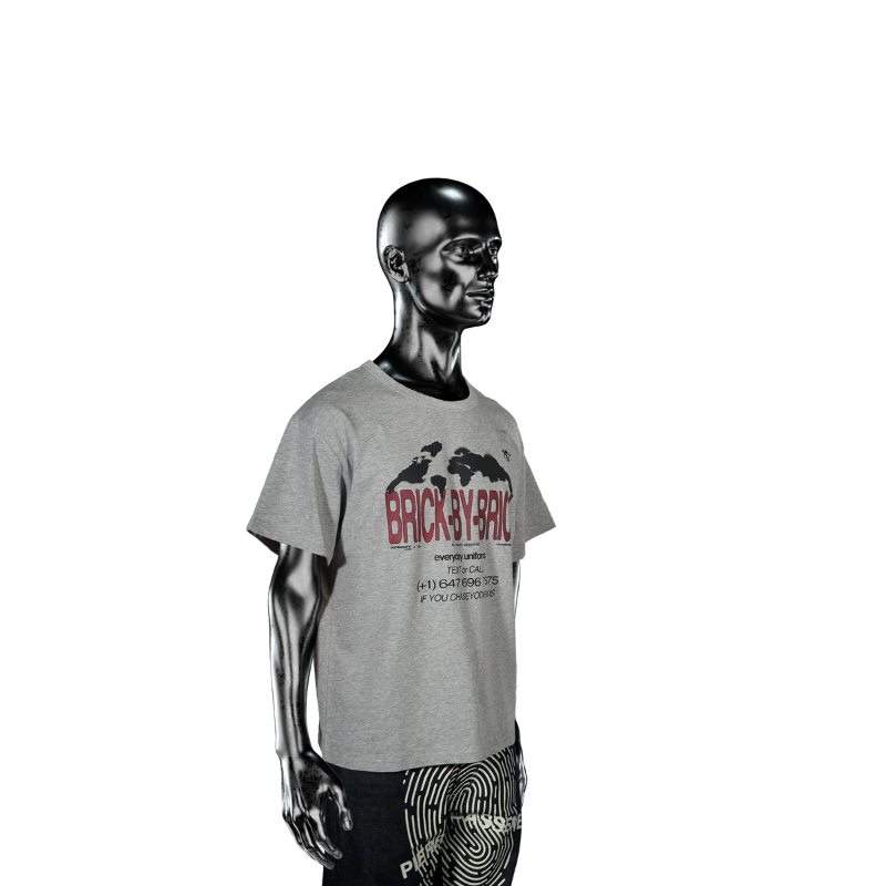 T-shirt Brick Hotline Heather Grey℗  | Pierre Bassene