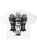 T-shirt Rhinestones White  | Lonsom