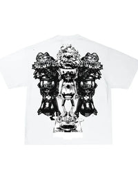 T-shirt Rhinestones White  | Lonsom