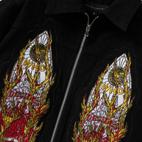 Jacket Flame Glass Trucker Coal  | WhoDecidesWar