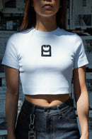 T-shirt Crop Logo Relief | Les Bons Gars