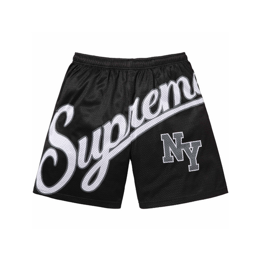 Supreme Big Script Mesh Short Black