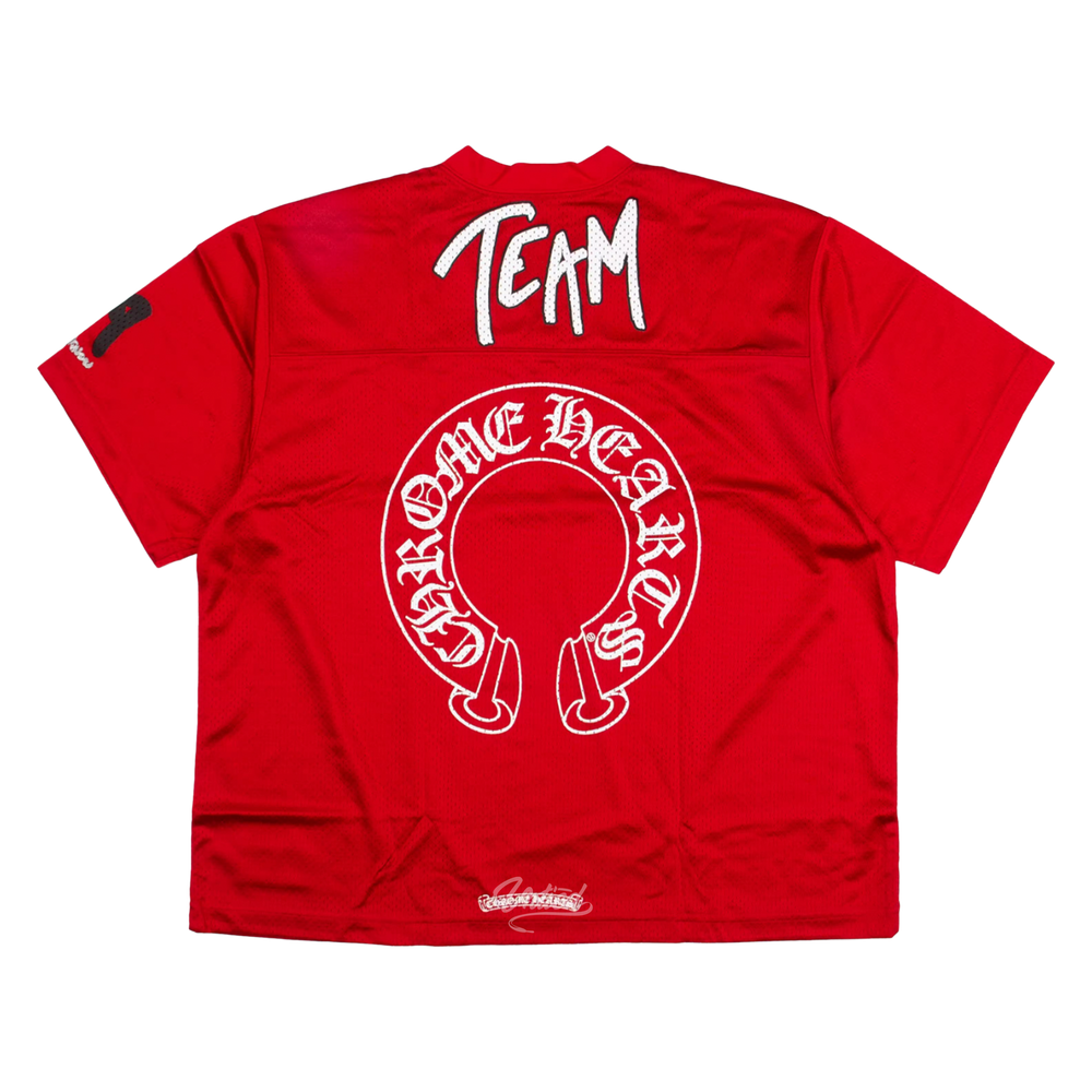 CHROME HEARTS Matty Boy Mesh Stadium Jersey "RED"