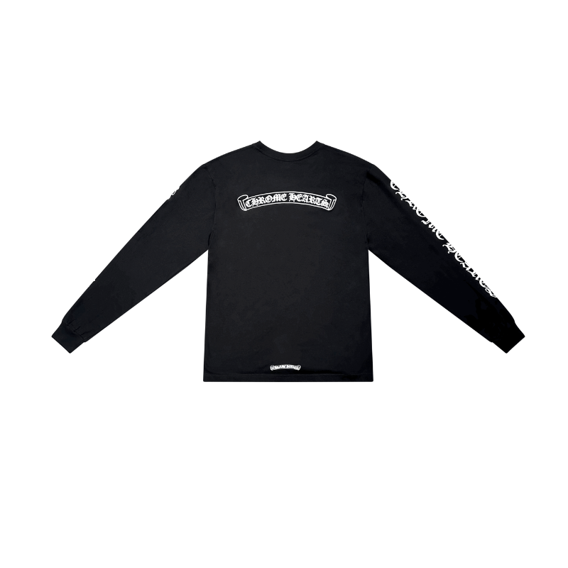 Longsleeve Chrome Hearts Scroll Logo 'Black'