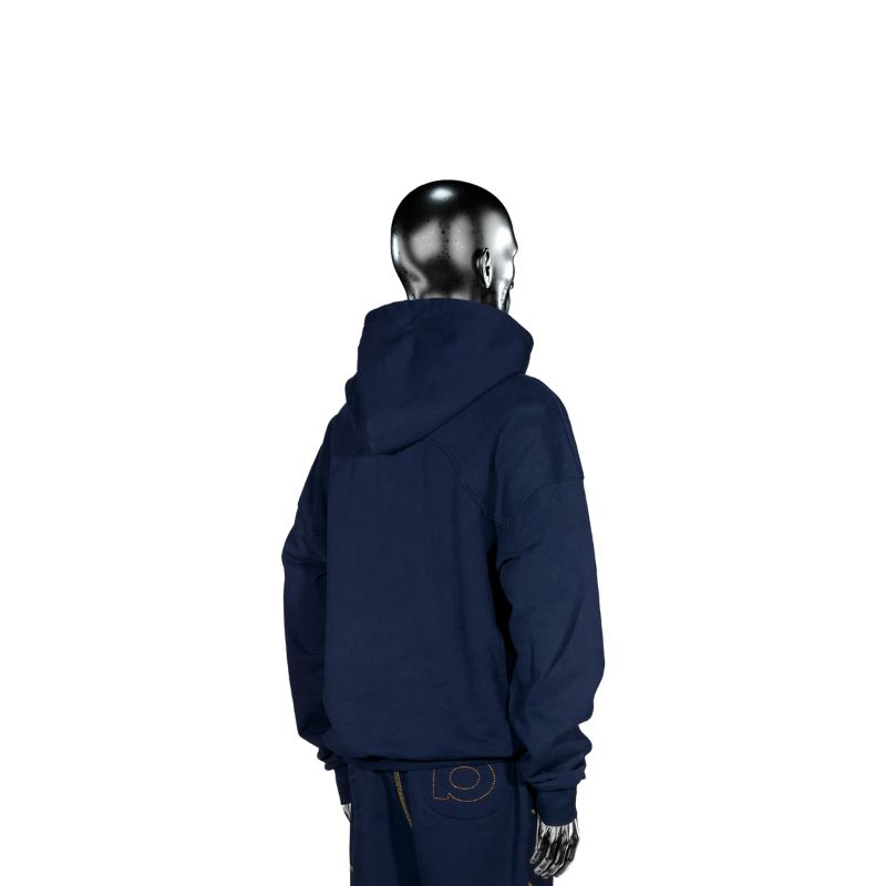 Hoodie UNI Fingerprint Hoodie℗ - Navy | Pierre Bassene