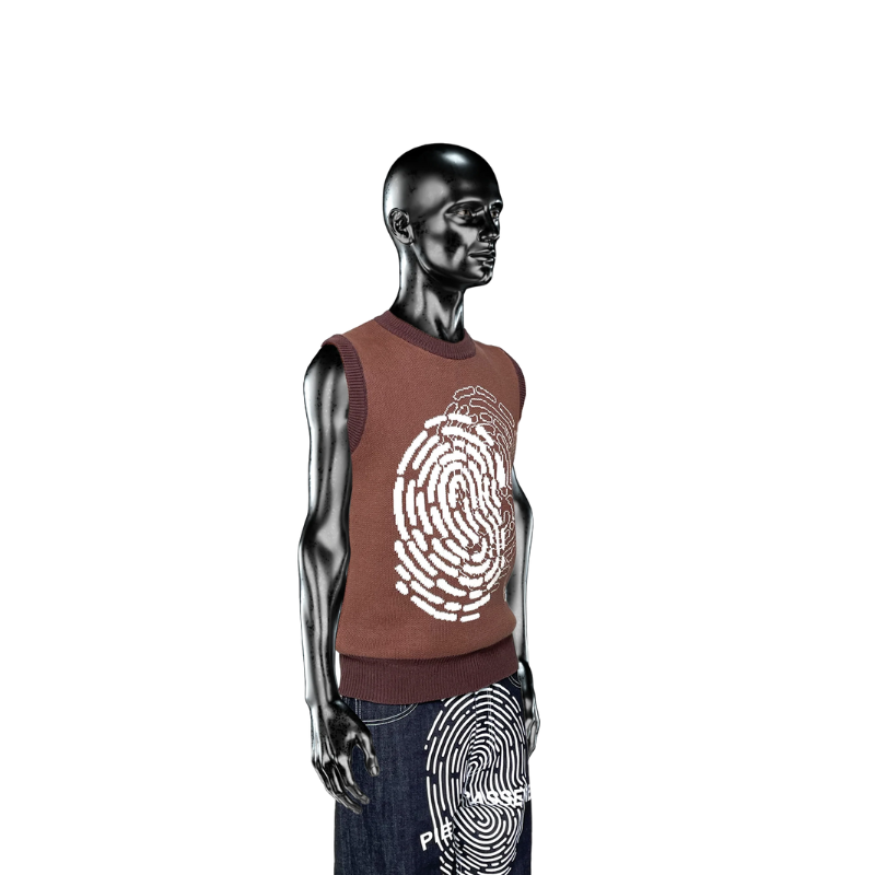 Knitwear Vest Chocolate℗  | Pierre Bassene