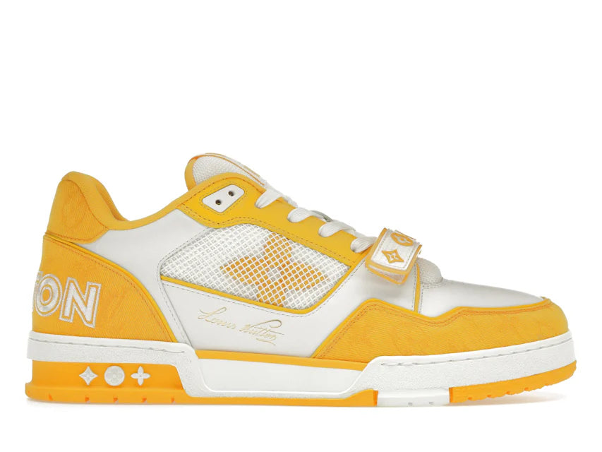 Sneaker LOUIS VUITTON Trainer Yellow Monogram Denim White