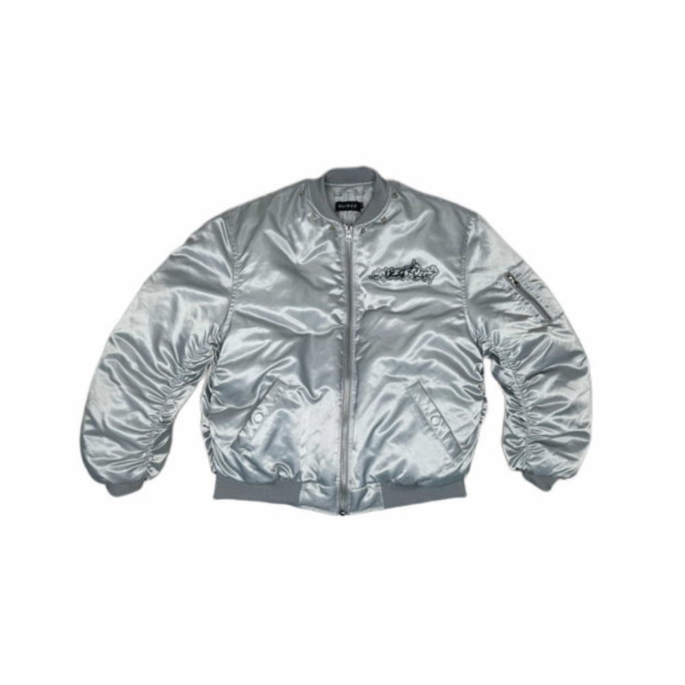 Bomber Jacket QUIROZ 2044® in Silver