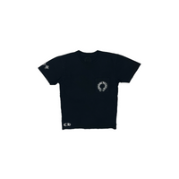 T-shirt Black Vertical Logo | Chrome Hearts