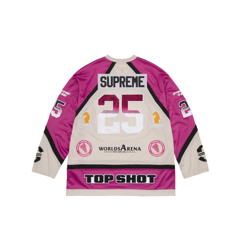 T-shirt Jersey Rhinestone Hockey purple | Supreme