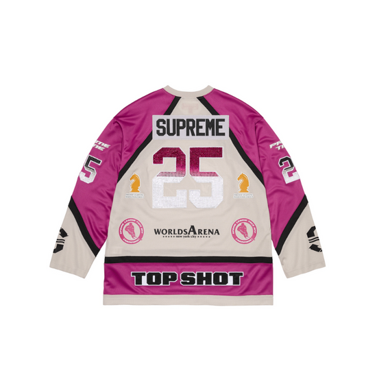 T-shirt Jersey Rhinestone Hockey purple | Supreme