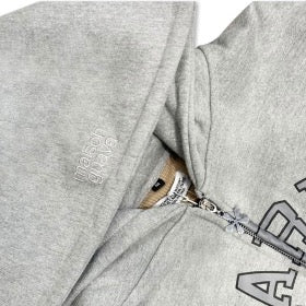 Zip Hoodie ’48 Cambon’ Grey | Maison Guava