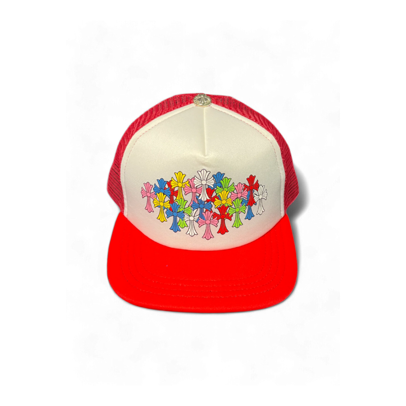 Cap Red Cemetery Multicolor Cross | Chrome Hearts