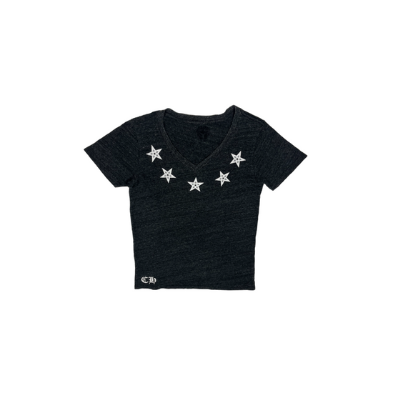 T-shirt Grey Stars Vintage | Chrome Hearts