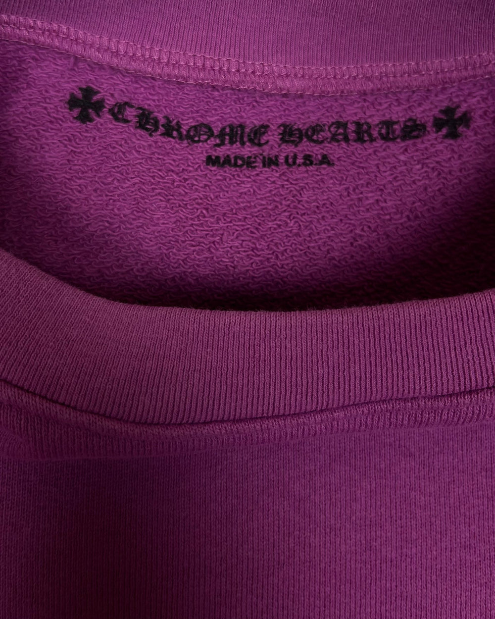 Chrome Hearts Matty Boy Purple Spider Web Crewneck