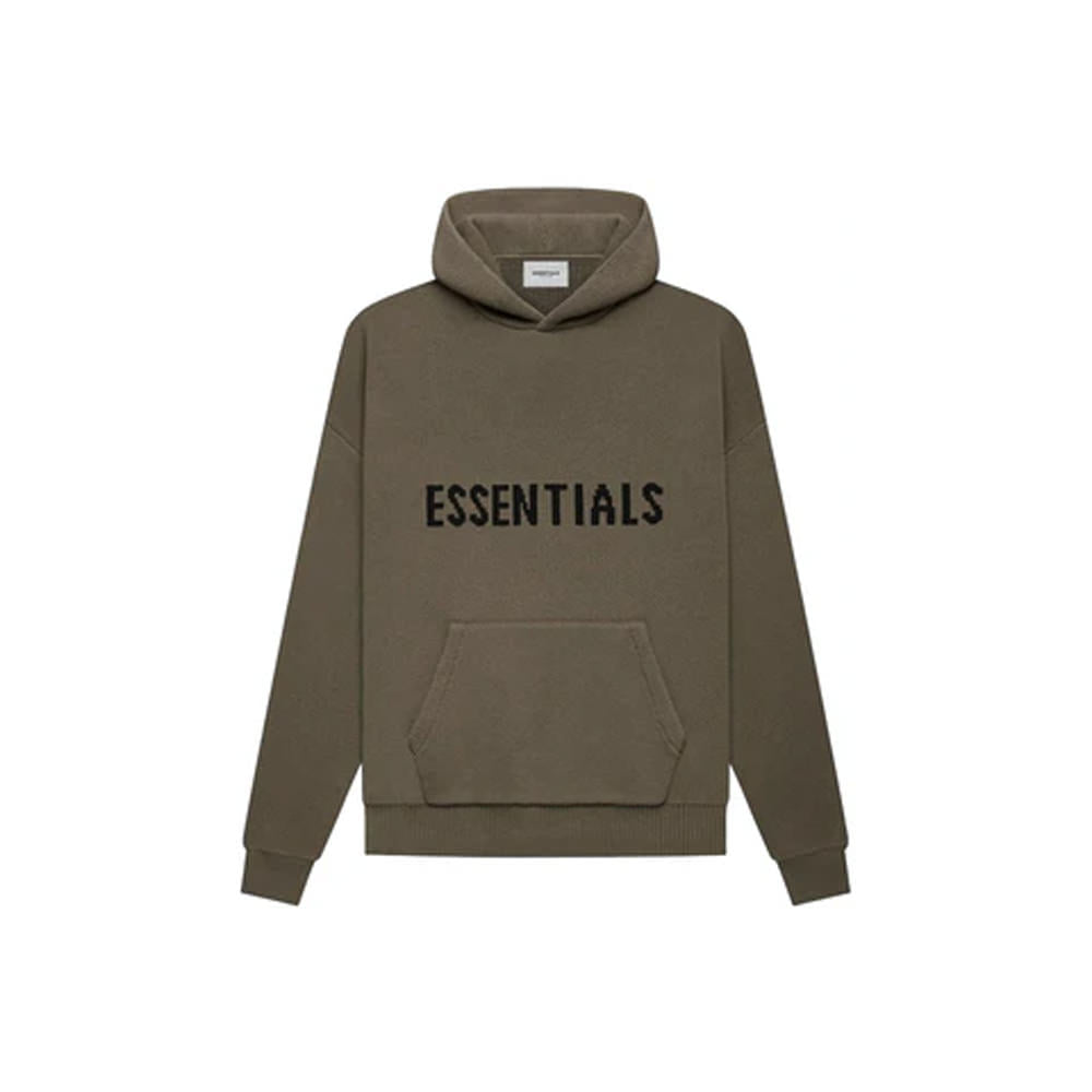 Knit Pullover Hoodie Fear of God ESSENTIALS Harvest