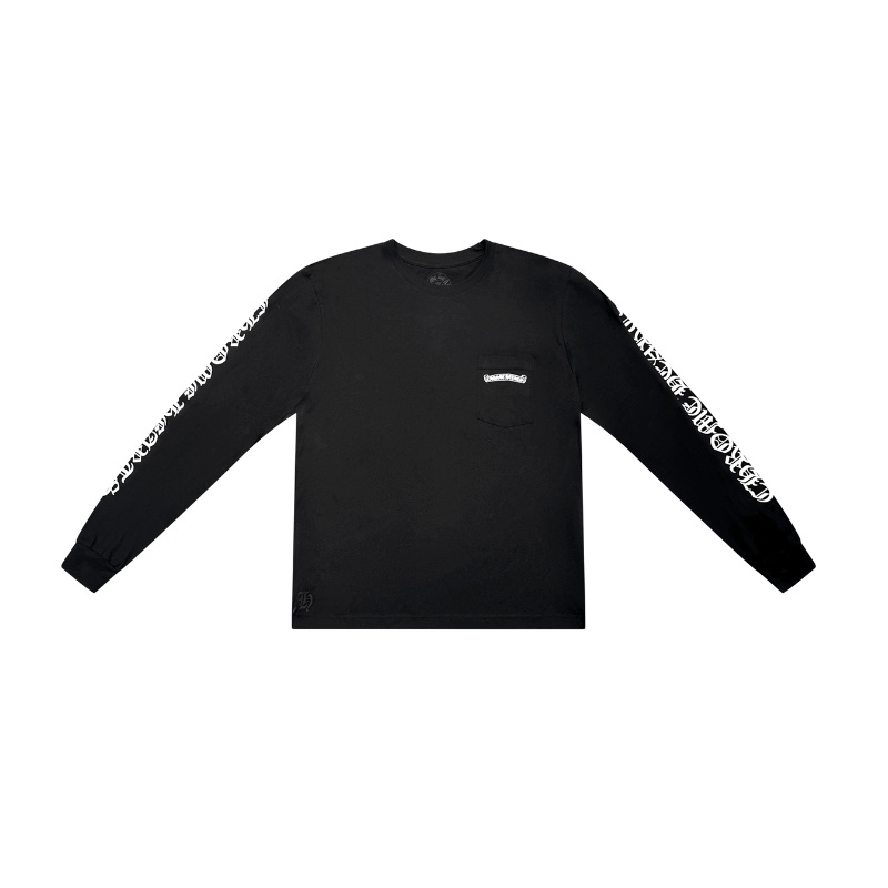 Longsleeve Scroll Logo 'Black' | Chrome Hearts