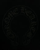 T-shirt Black Red Tonal Horseshoe Logo | Chrome Hearts