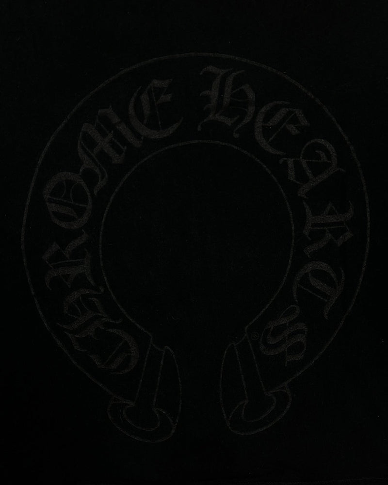 T-shirt Black Red Tonal Horseshoe Logo | Chrome Hearts