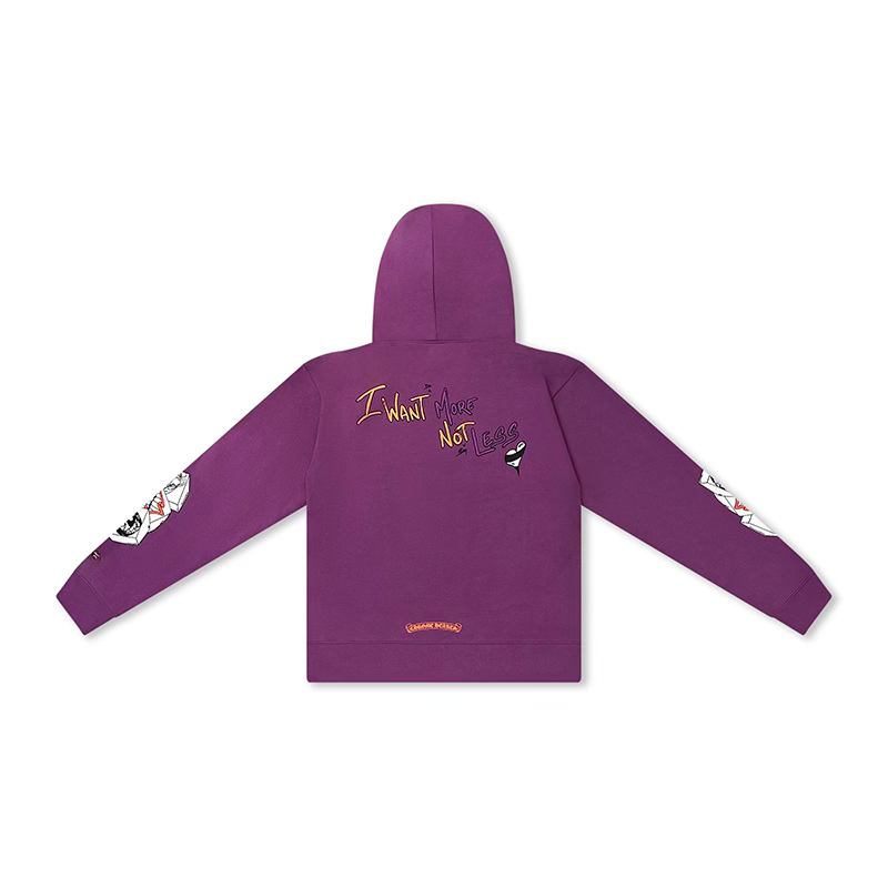 Hoodie Matty Boy I Want More Not Less Purple | Chrome Hearts