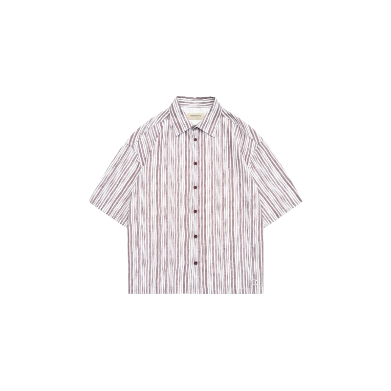 Shirt Watercolor Short Sleeve Brown | Reternity