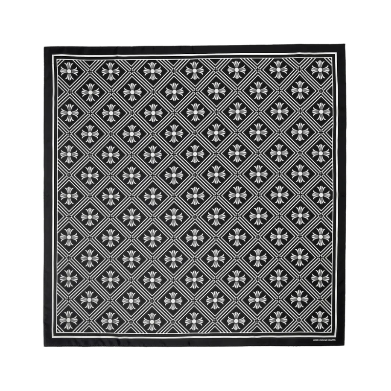 Scarf Black & White | Chrome Hearts