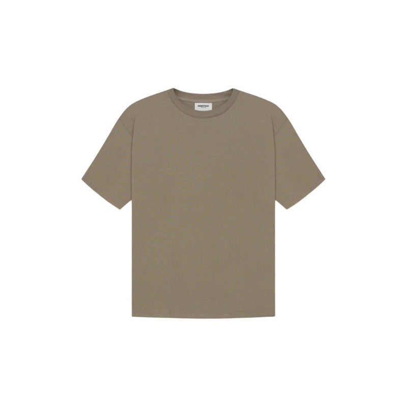 T-shirt Taupe Black Logo | Essentials