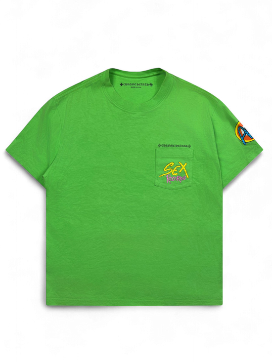 T-shirt Matty Boy Green Sex Records Vintage | Chrome Hearts