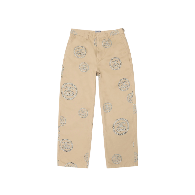 Pants SS Wreath Chino Khaki | Stussy x Denim Tears