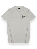 T-shirt White Black Logo | Stussy