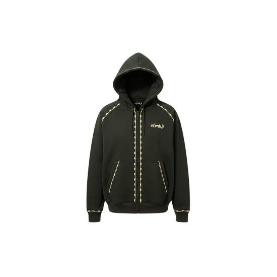 Zip Hoodie Amazigh Khaki | R'MILI