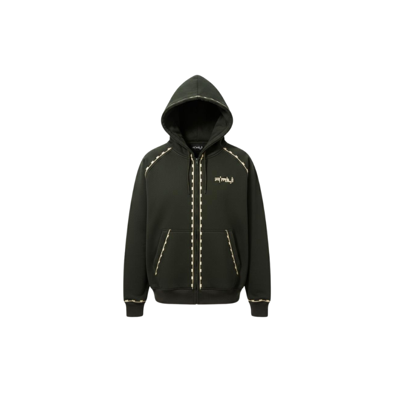 Zip Hoodie Amazigh Khaki | R'MILI