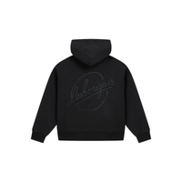 Zip Hoodie Double Clips Black | Les Bons Gars