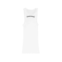 Tank Top Scroll Logo White | Chrome Hearts