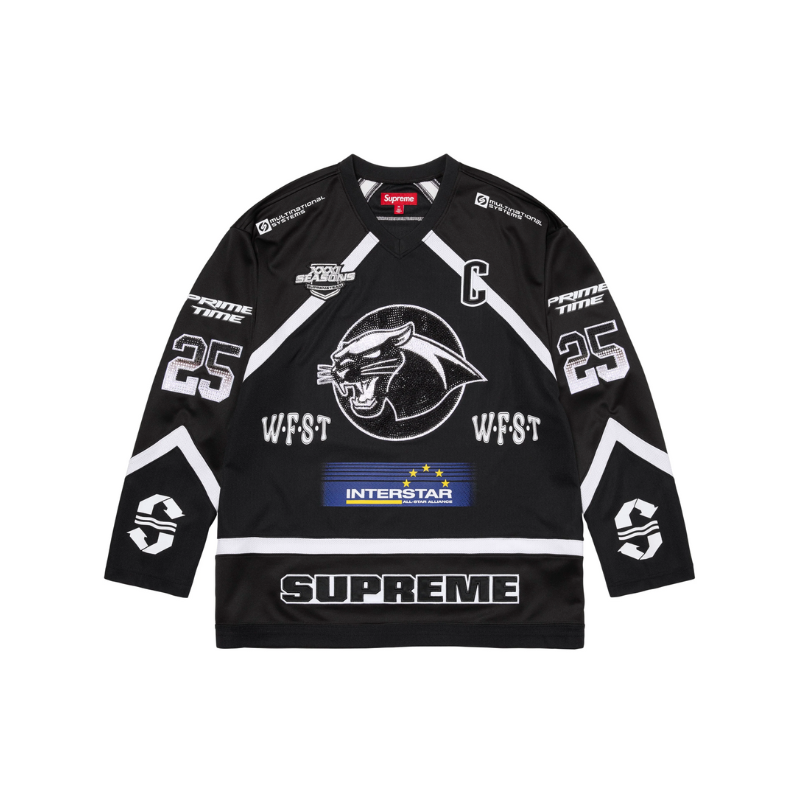 Longsleeve Jersey Rhinestone Hockey black | Supreme