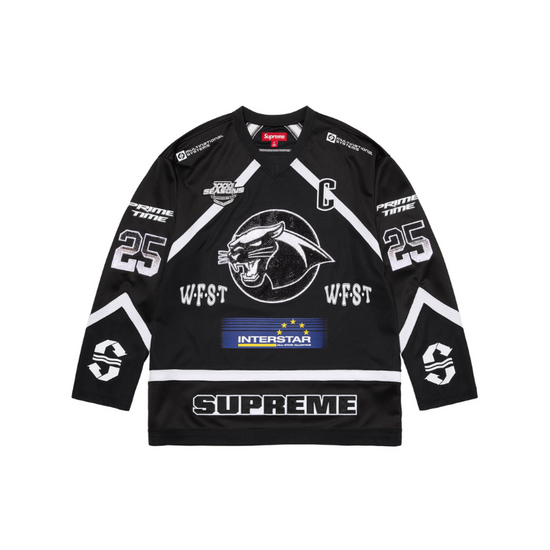 Longsleeve Jersey Rhinestone Hockey black | Supreme