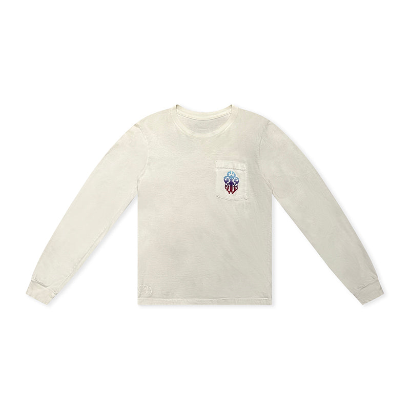 Longsleeve White Dagger Purple | Chrome Hearts