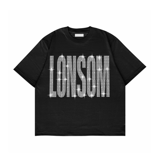 T-shirt Rhinestones Oversized Washed | Lonsom