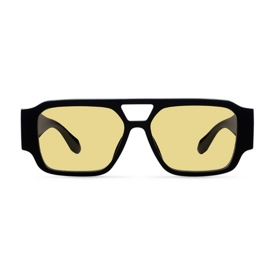 Sunglasses Jahi Black Yellow "JAH-TUTSUN" | MELLER