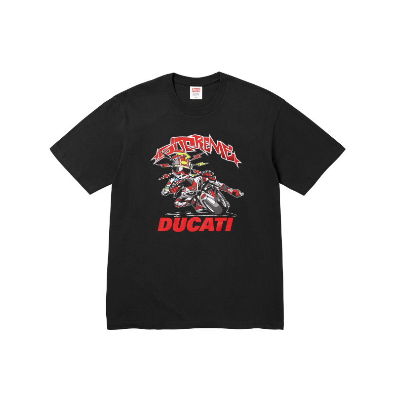 T-shirt Black Bike  | Supreme x Ducati