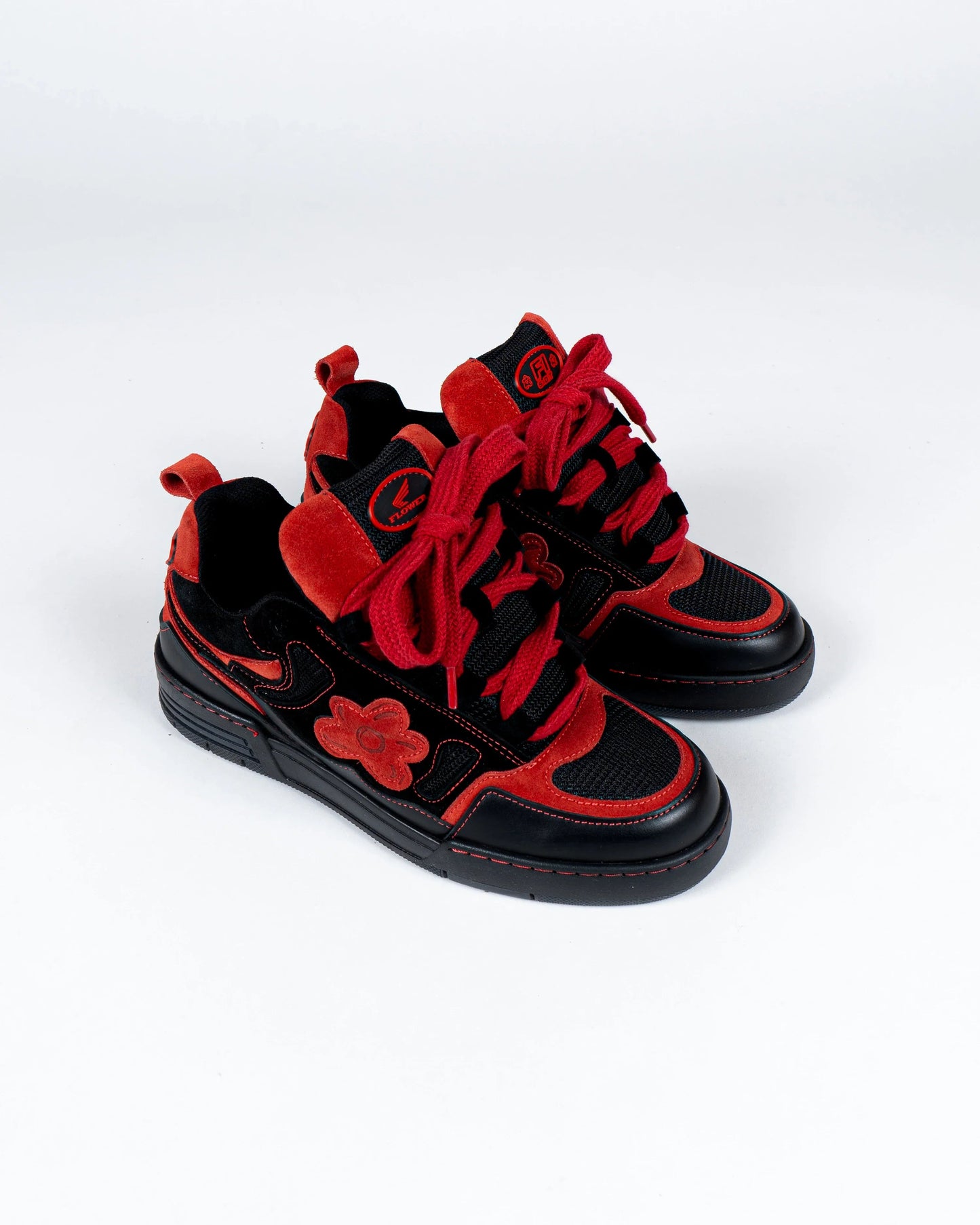 Hi-top Black Red Motor | Flower Instincts