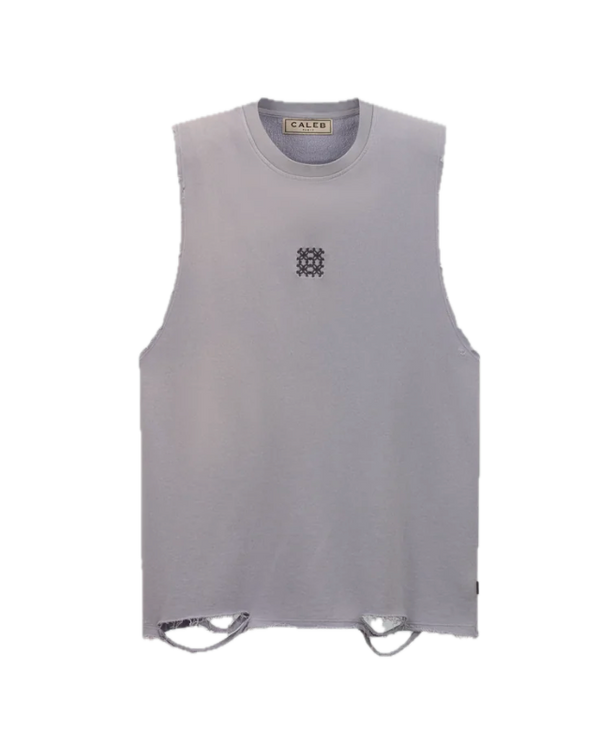 Sleeveless crewneck grey | Caleb
