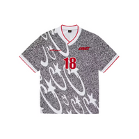 T-shirt Grey Red Football Jersey Stellations | Corteiz