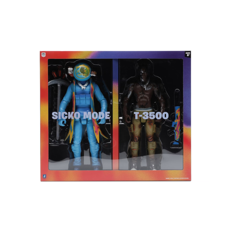 Duo de figurines Travis Scott Cactus Jack Fortnite