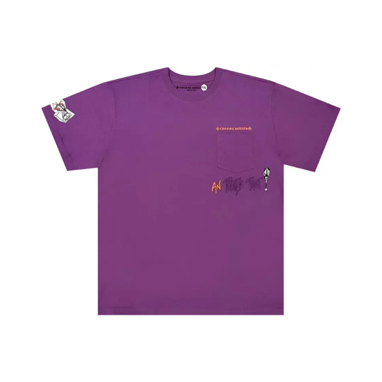 T-shirt Purple I Want More Not Less | Chrome Hearts x Matty Boy