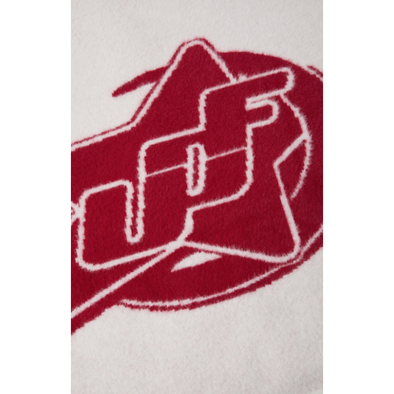 Zip Hoodie White Red | UNDEFINED 1999