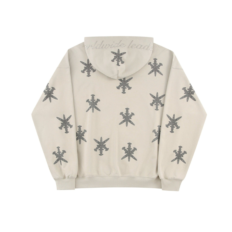 Zip Hoodie Sand Dagger Rhinestone | Unknown