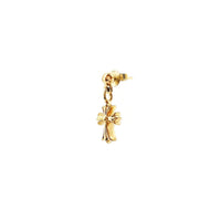 Earing 22K Gold Babyfat Cross Drop | Chrome Hearts, Accessories, view 2