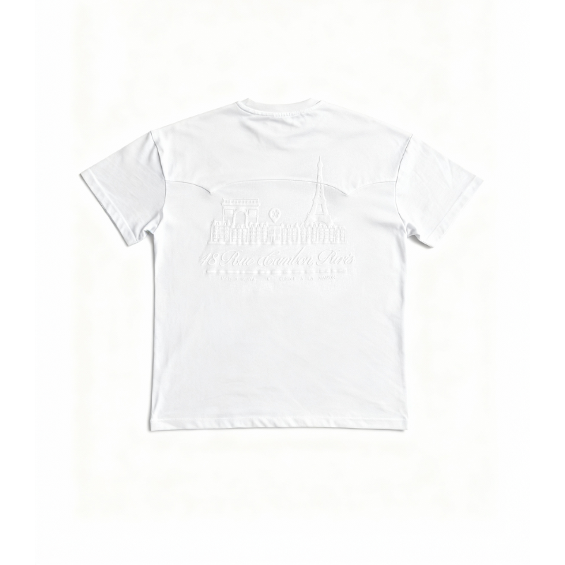 T-shirt Double Stitched White | Maison Guava