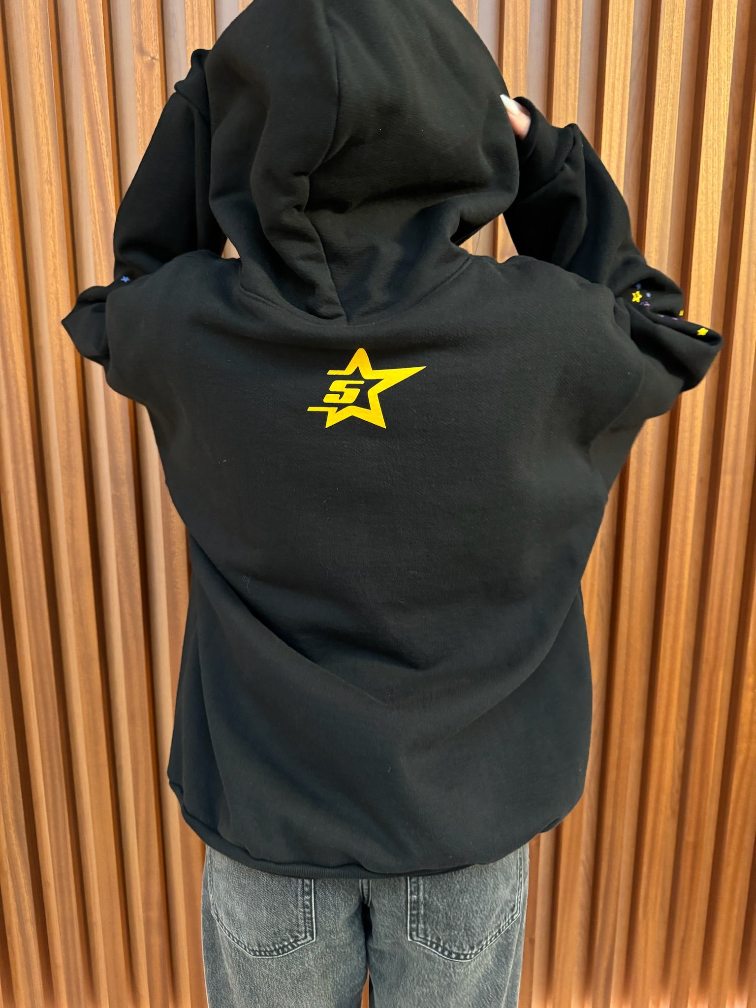 Hoodie P*nk 'Black' | Spider